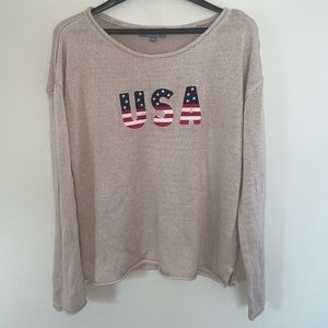 USA rolled collar sweater. Size large